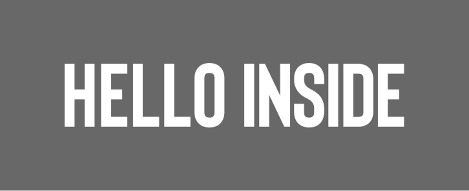 Logo Hello Inside - Grau